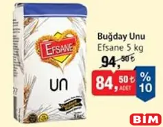 EFSANE BUĞDAY UNU 5 KG EFSANE BUĞDAY UNU 5 KG